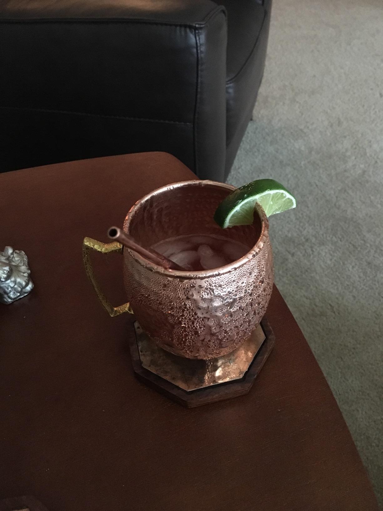Moscow Mule Copper Mugs Set of 2, 16 oz Pure Copper Cups for Drinking customer photo 1
