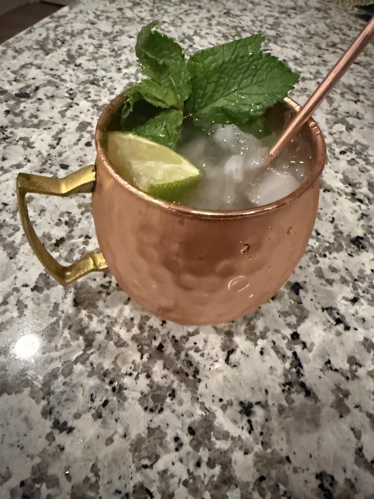 Moscow Mule Copper Mugs Set of 2, 16 oz Pure Copper Cups for Drinking customer photo 2