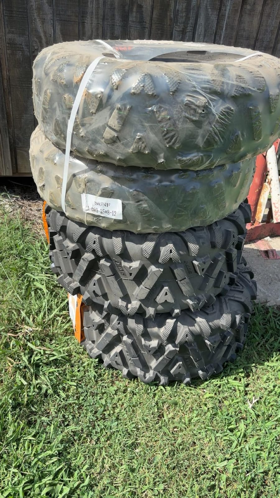 SunF ATV Tires 26x9-12 Front & 26x11-12 Rear UTV All Terrain Tires 6 Ply Tubeless A033, Set of 4 customer photo 1