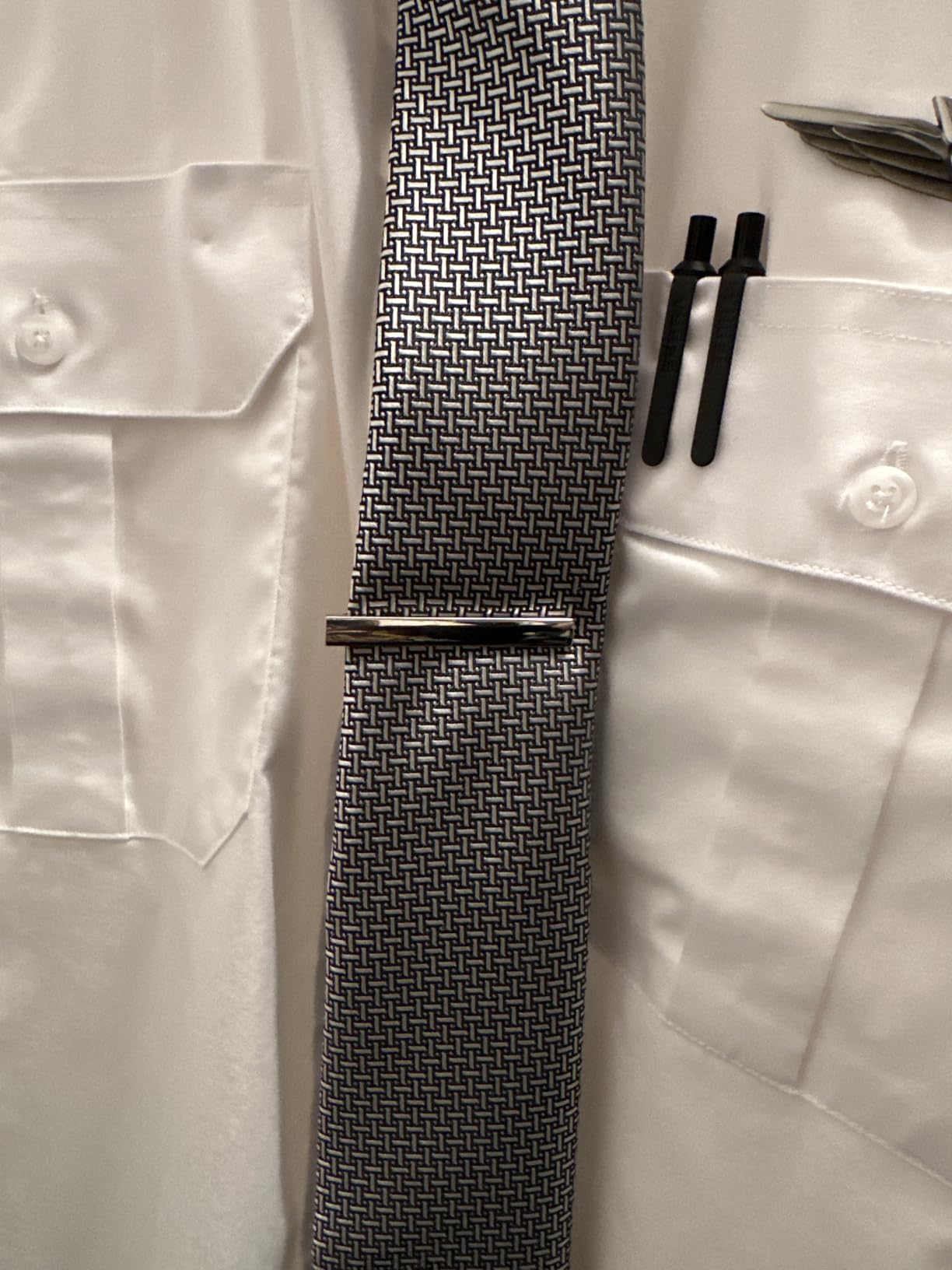 HONEY BEAR Men's Tie Clips Normal Size Tie Clips, 5.4 cm, Stainless Steel for Business Wedding Gift customer photo 1