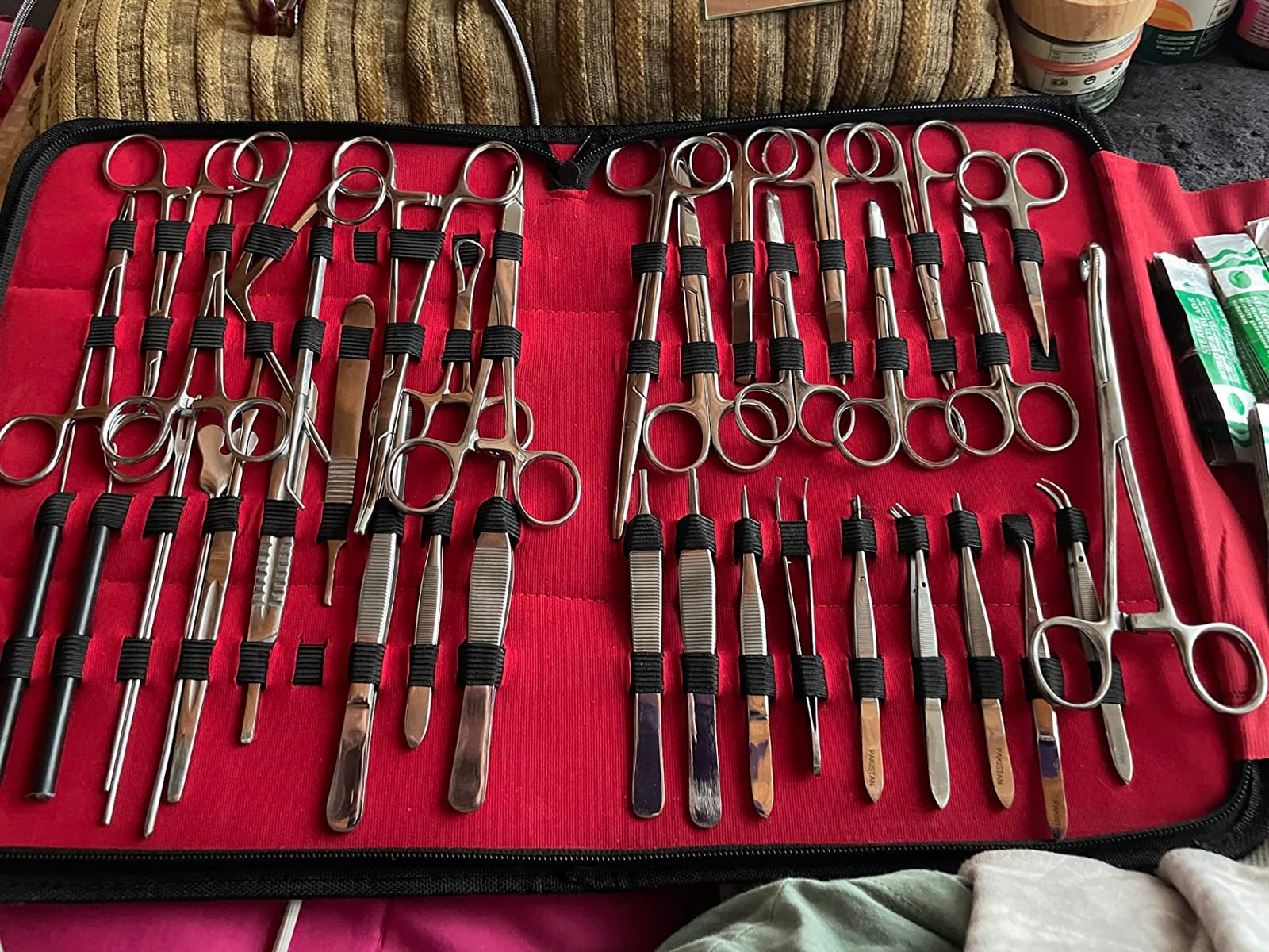 Premium CYNAMED USA 157 Pieces Instruments KIT Veterinary Scissors Forceps Needle Holder Scalpel Handel Stainless Steel All in ONE customer photo 1