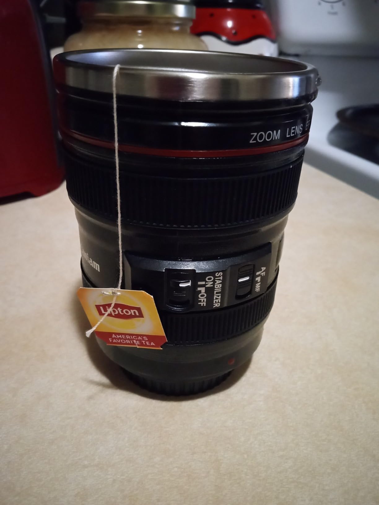 STRATA CUPS Camera Lens Coffee Mug -13.5oz | (2 LIDS + SPOON + BAG) Gift for Him, Dad Gifts, Photography, Camera accessories, Novelty Gifts customer photo 1
