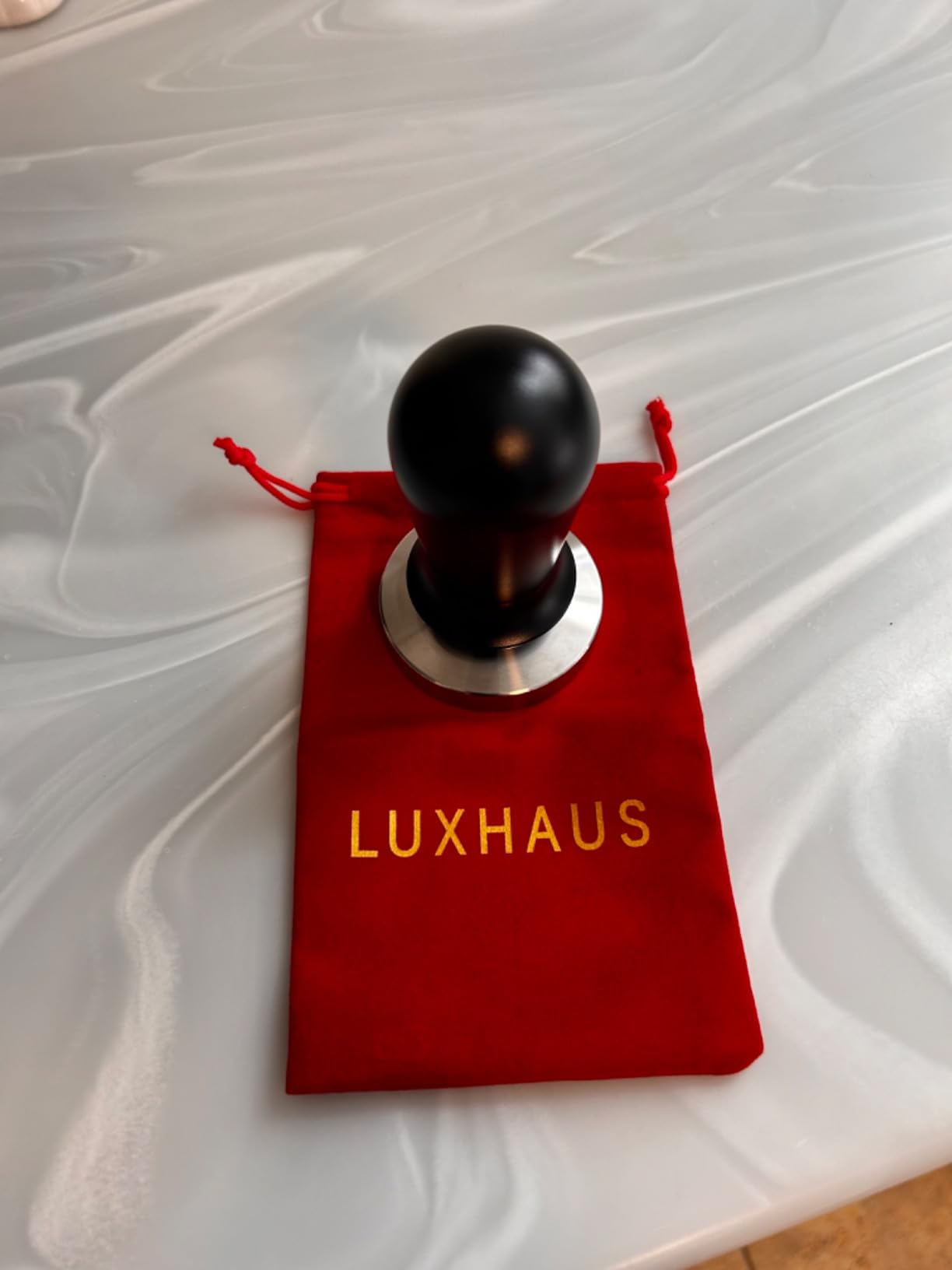 LuxHaus 51mm Calibrated Coffee Tamper for Espresso Machine with Spring Loaded 100% Flat Stainless Steel Base customer photo 1