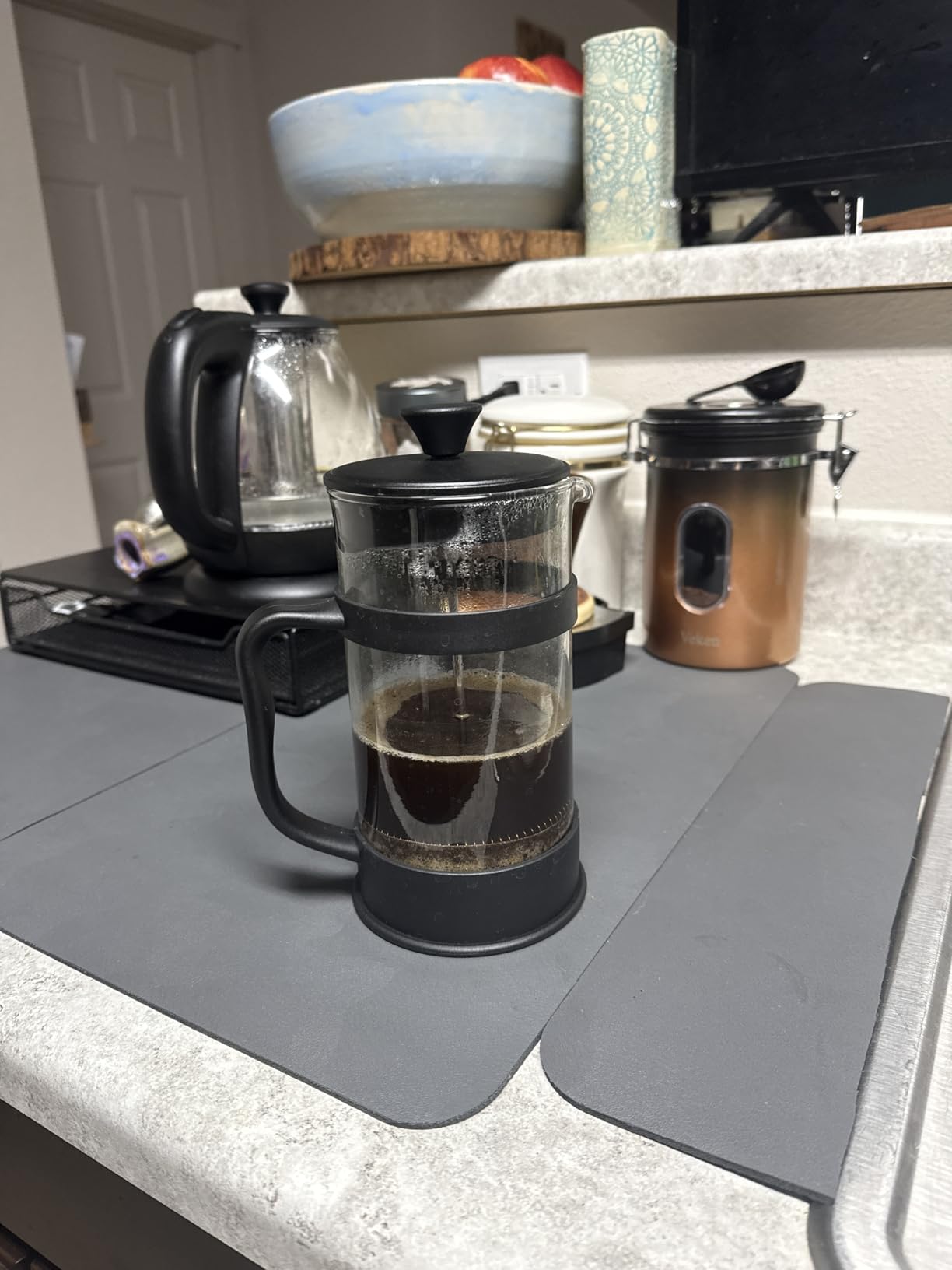 Utopia Kitchen Borosilicate Glass French Press Coffee Maker 34 Oz, Black customer photo 2