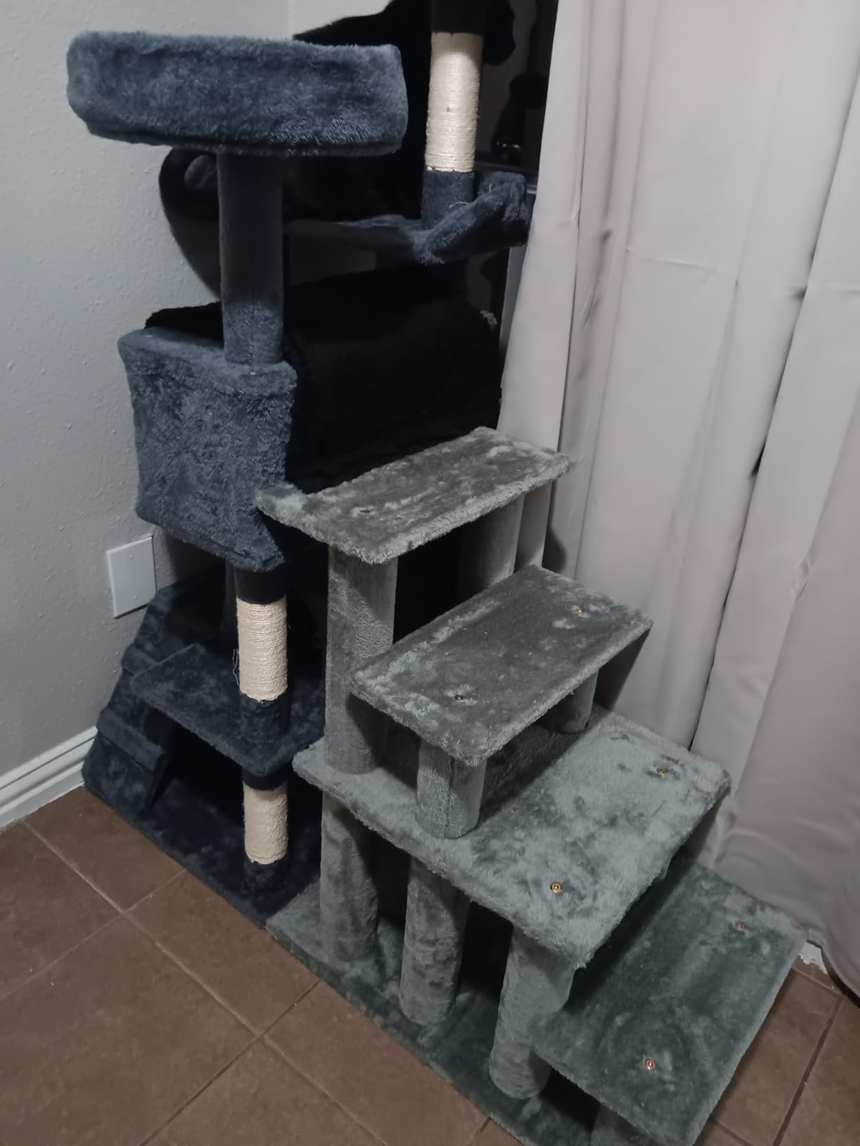 Furhaven Steady Paws Multi-Step Pet Stairs for High Beds & Sofas - Cream, 3-Step customer photo 1