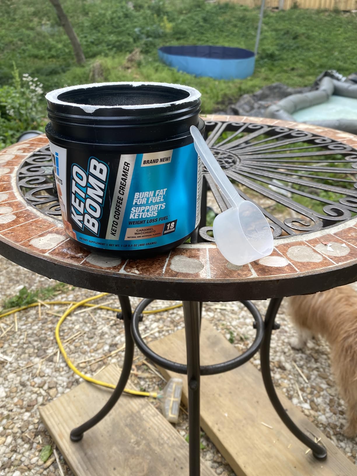 BPI Sports Keto Bomb Coffee Creamer - Supports Energy and Hydration - MCT and Electrolytes - with Calcium - Caramel Macchiato, 18 Servings customer photo 1