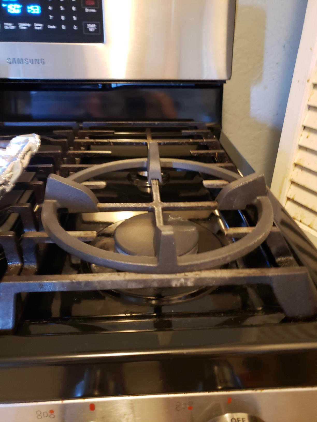Wok Ring, Replacement Parts for Gas Stove Burner Grates Cast Iron Stove Top Grates Support Ring Universal Non-Slip 9 Inch Samsung GE Whirlpool Kitchenaid LG Range Base Wok Burner Ring customer photo 1