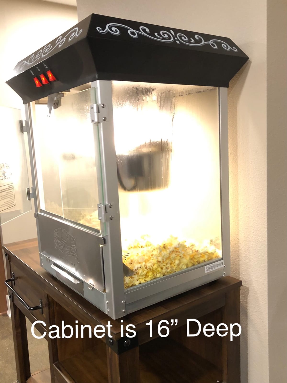 Great Northern Popcorn Perfect Popper 10oz Popcorn Machine, Black customer photo 2