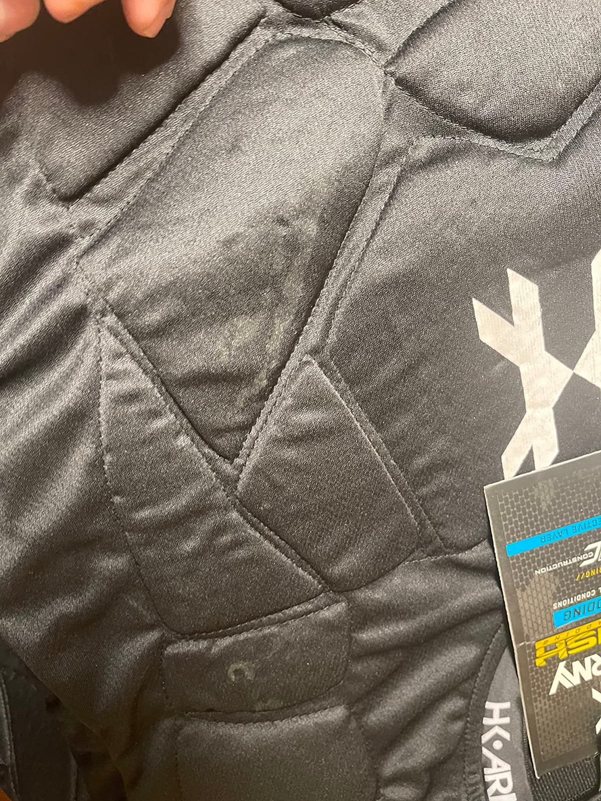 HK Army Crash Chest Protector - High-Impact Protective Gear for Paintball & Airsoft - Lightweight Safety Armor Vest - Black, Size XS/S customer photo 1