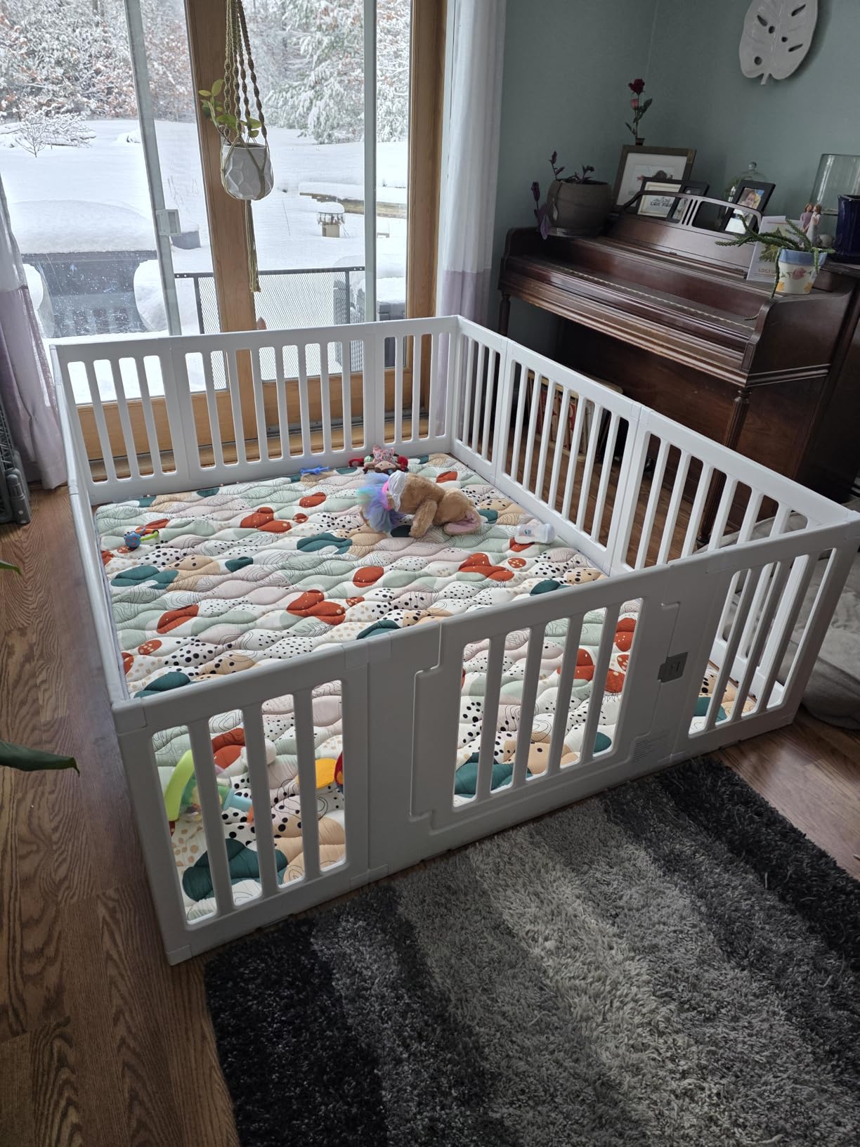 Baby Playpen Kids Activity Centre Safety Play Yard Home Indoor Outdoor New Pen (Multicolour, Classic Set 14 Panel) customer photo 1