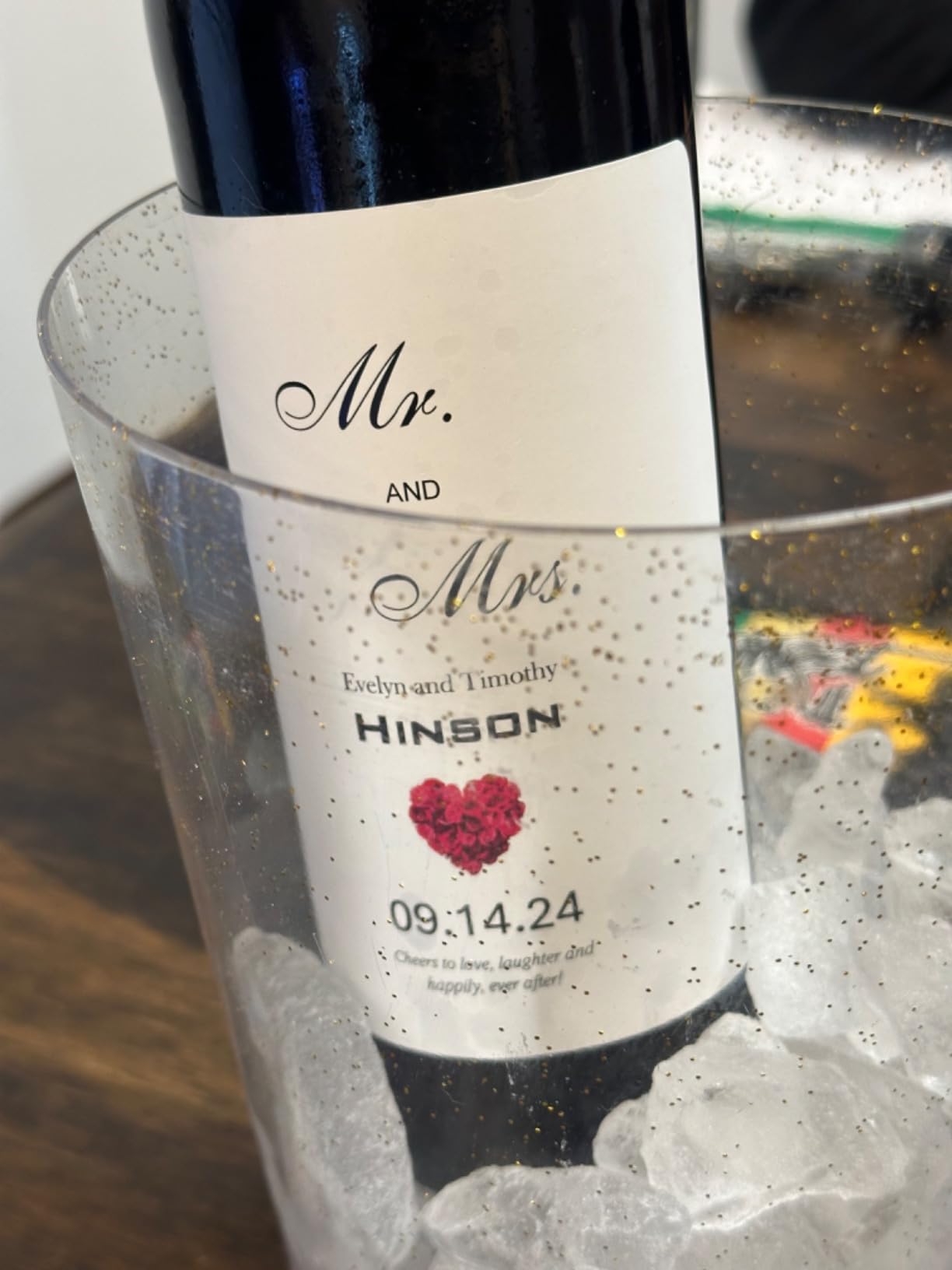 40 Printable Wine Bottle Labels, Waterproof White Vinyl, 4x5 for Inkjet customer photo 1