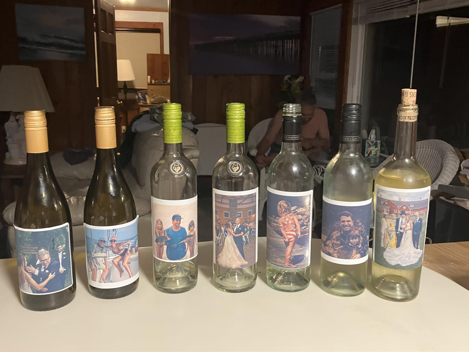 40 Printable Wine Bottle Labels, Waterproof White Vinyl, 4x5 for Inkjet customer photo 2