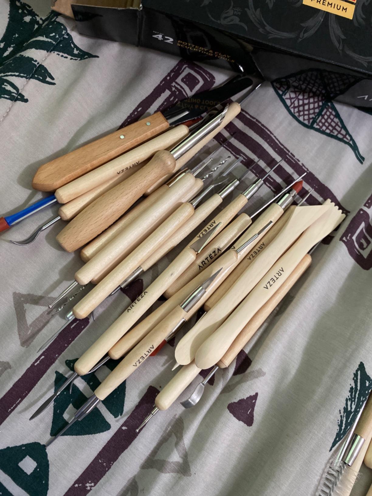 ARTEZA Pottery and Sculpting Tools, 42-Piece Clay Tool Set for Polymer Clay customer photo 1