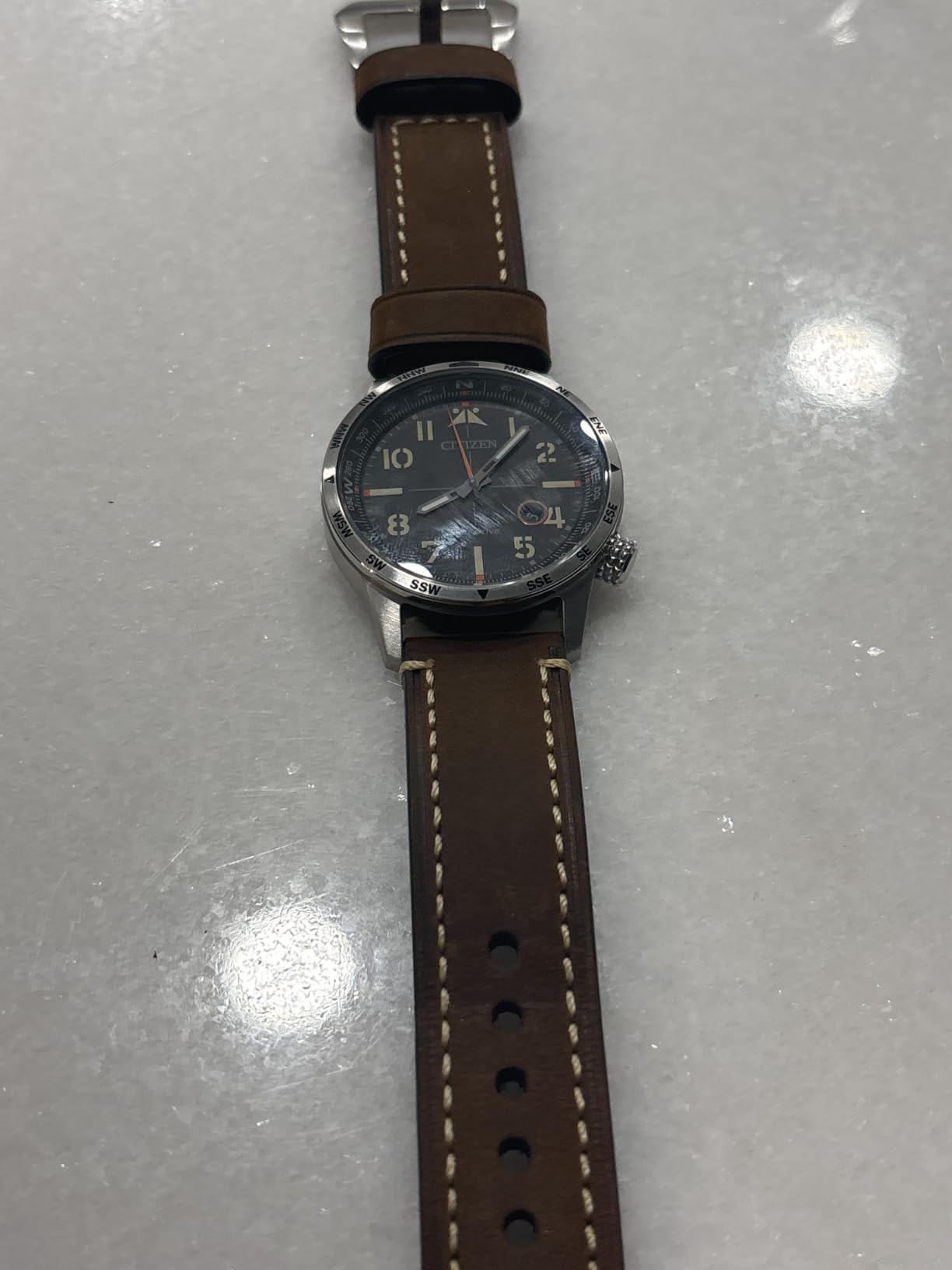 EACHE Vintage Crazy Horse & Oil Wax Thick Leather Watch Bands for Men customer photo 1