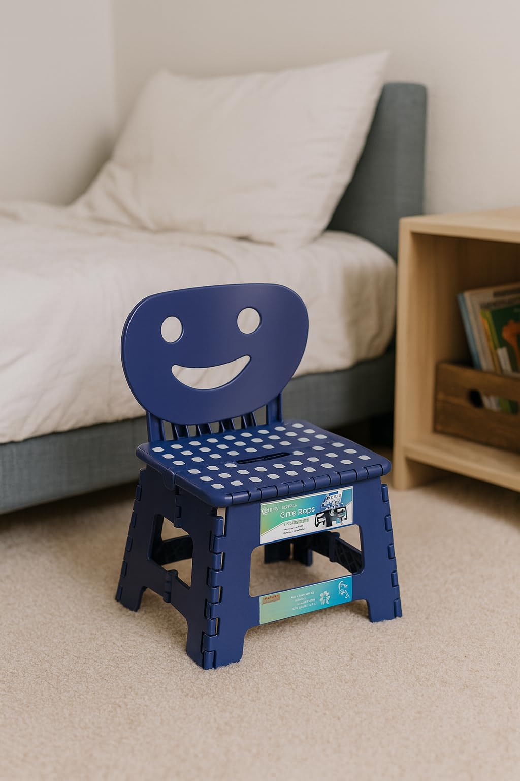 ACSTEP 11 Inch Folding Step Stool for Kids, Non-Slip Foldable Stools, Black customer photo 2