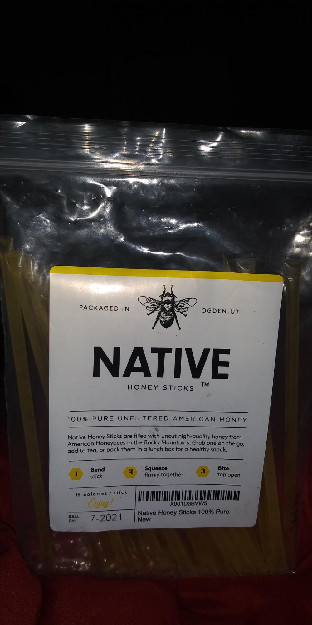 Homestead Honey Native Sticks 100 Count - Pure Wildflower - Individual Packets - Unfiltered Snack for Kids, Hiking, and Tea - Natural, No Additives - 8.25x6x1.25 inches customer photo 1
