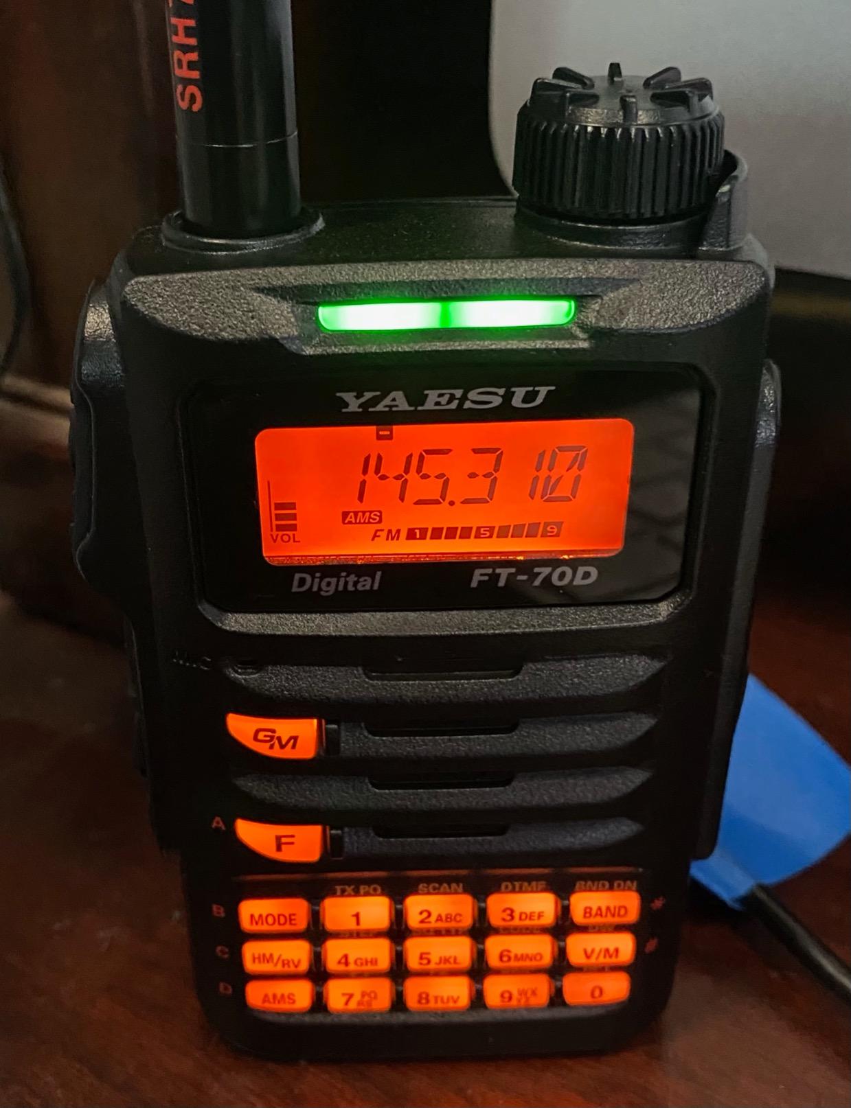 Yaesu FT-70DR C4FM/FM 144/430 MHz Digital/Analog Handheld Transceiver - 3 Year Manufacturer Warranty customer photo 2