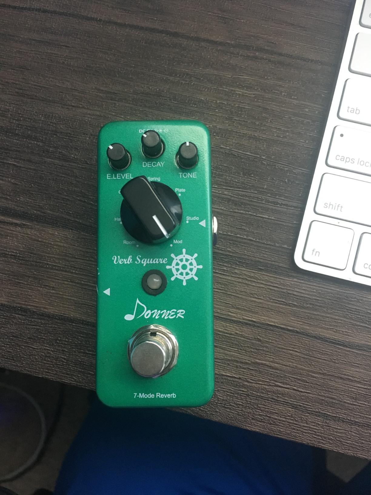 Donner Reverb Guitar Pedal, Verb Square Digital Reverb 7 Modes Room, Hall, Church, Spring, Plate, Studio, Mod, True Bypass customer photo 2