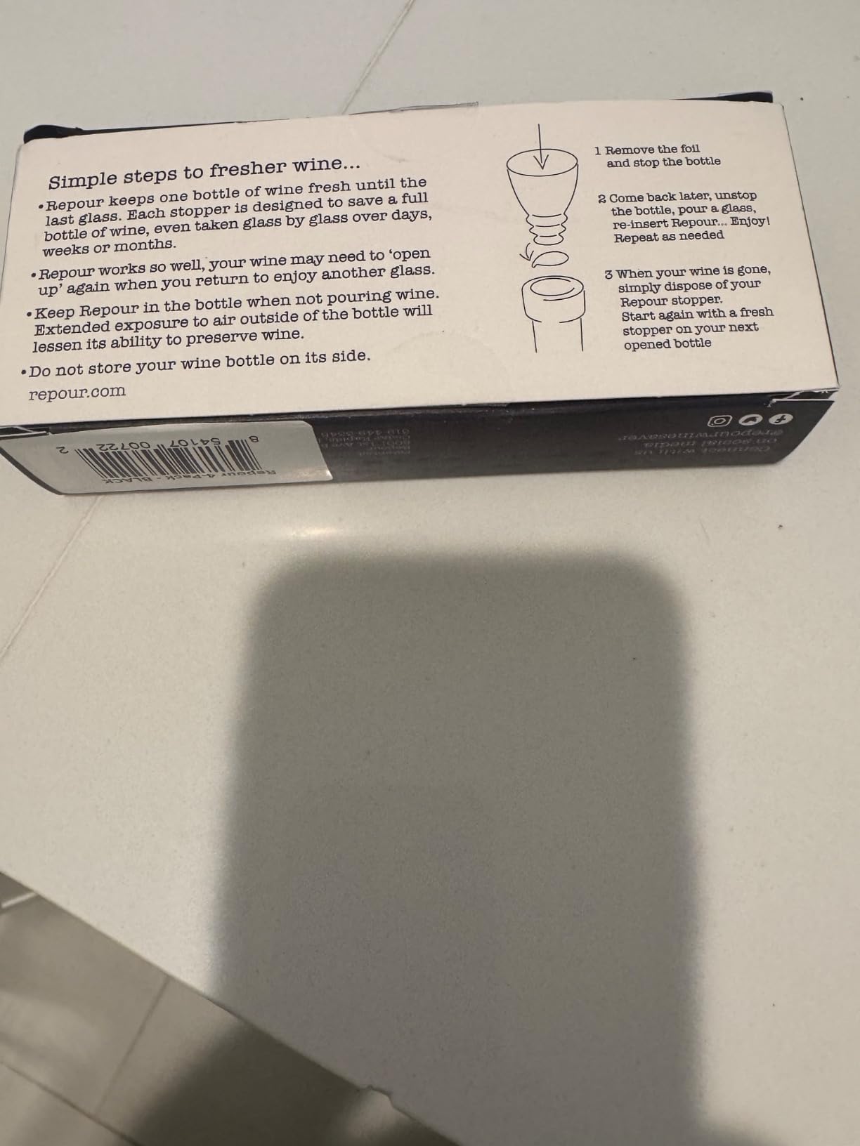 Repour Wine Saver and Stopper - Removes Oxygen, Preserving and Keeping Wine As Fresh As The Day The Bottle Was Opened (10-Pack) customer photo 1
