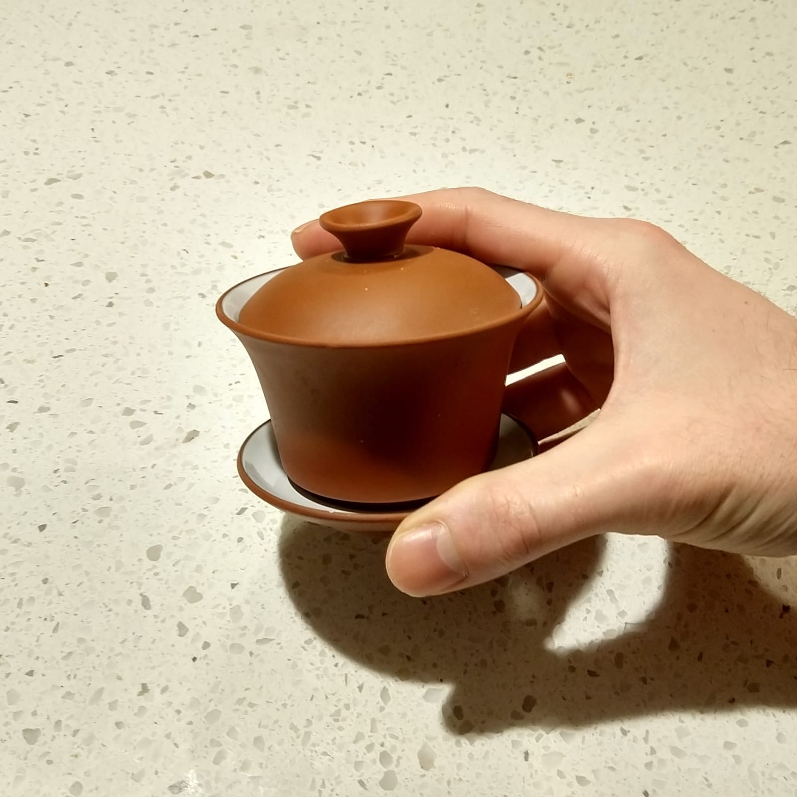 Gaiwan Teacup Kungfu Tea Bowl, Red, Zisha Red Clay, 4oz/130ml customer photo 1