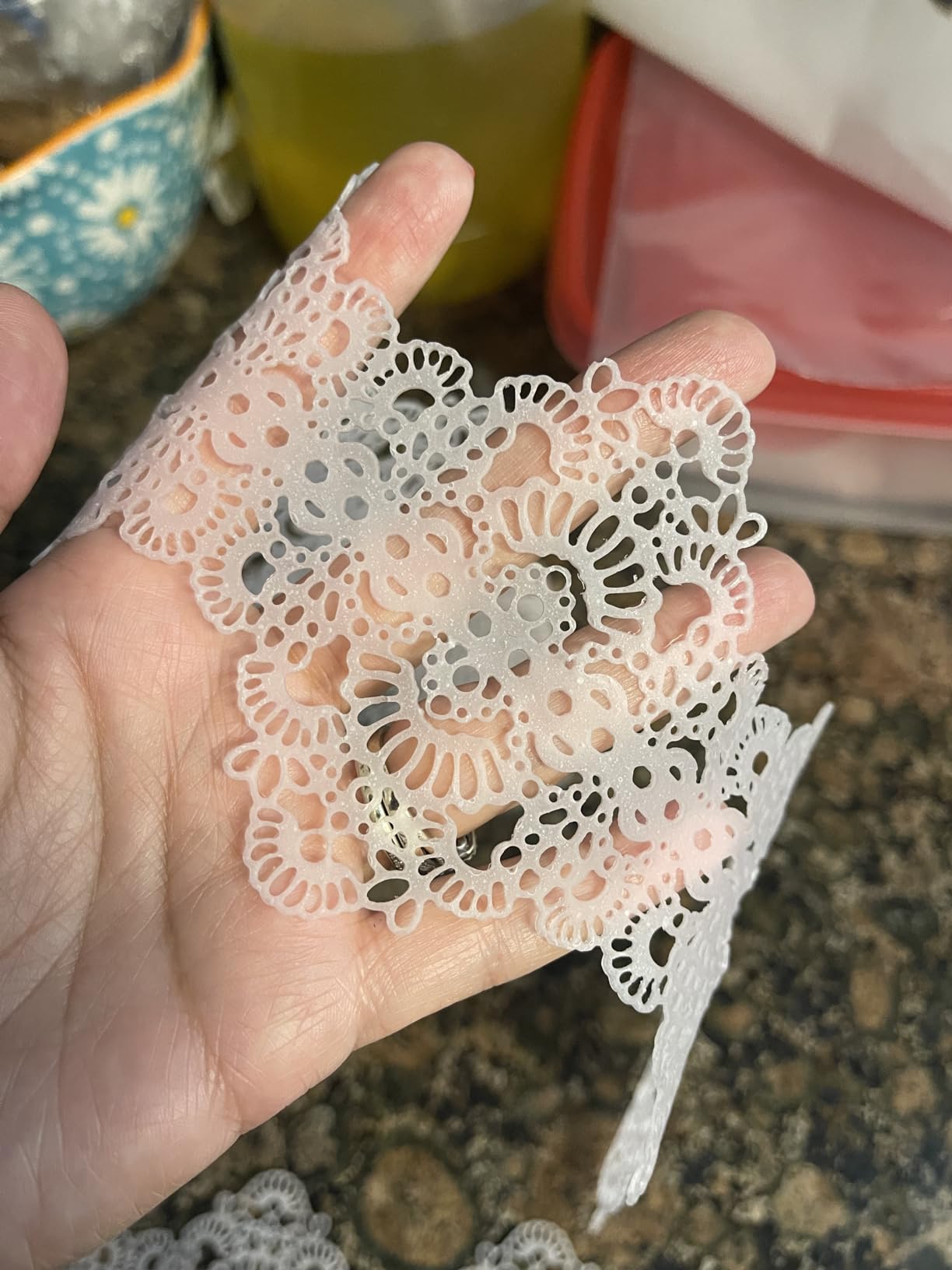 Beasea Fondant Lace Mold, Silicone Lace Mould for Cake Decorating Molds Silicone Shapes Border Decoration, Fondant Impression Mat Purple for Chocolate Sugar Sugarcraft Candy Cupcake Baking Embossing customer photo 2