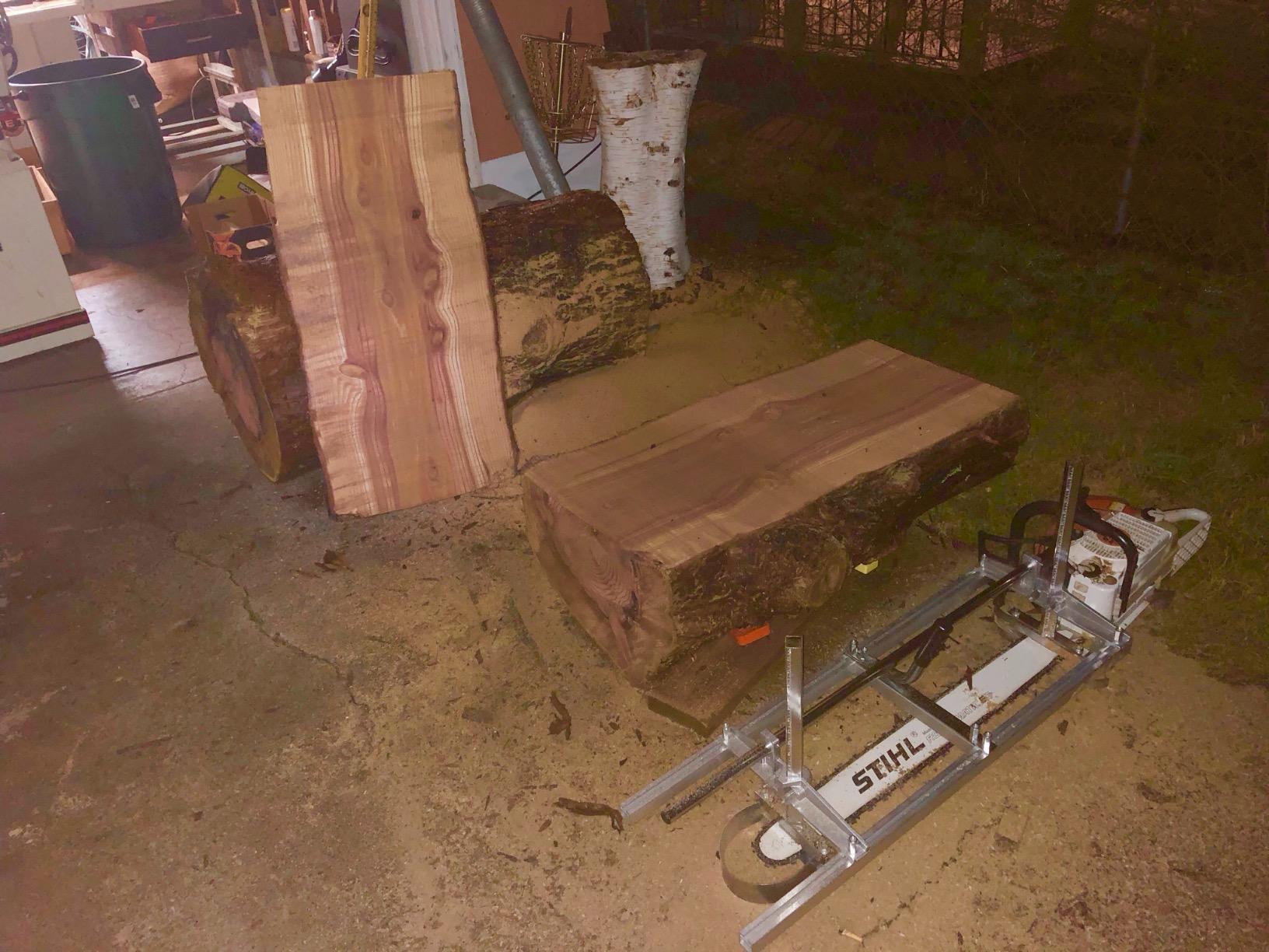 Portable Chainsaw Mill 36 Inches 304 stainless steel and Aluminum Planking Milling Bar Size 14 Inches to 36 Inches customer photo 1