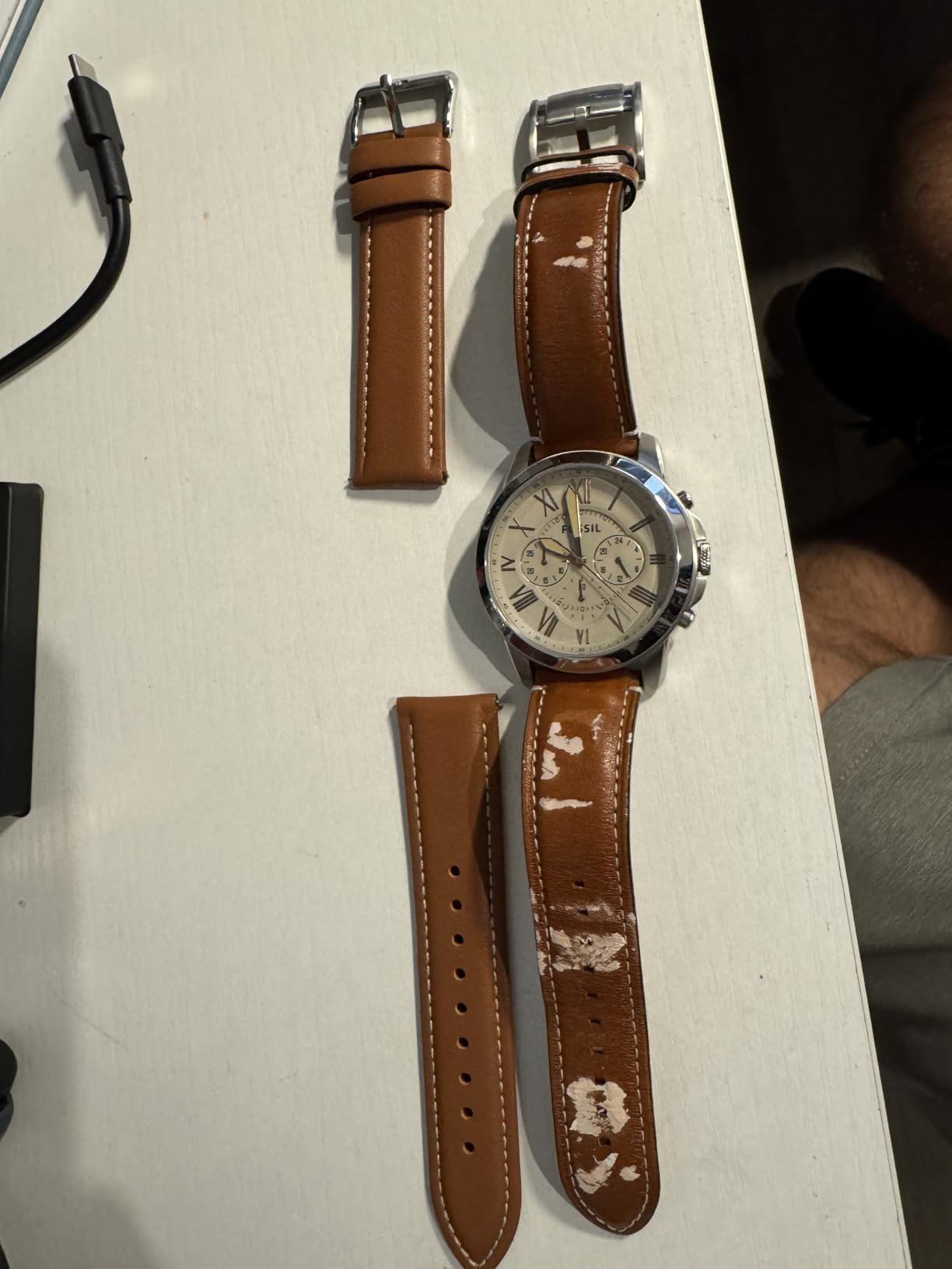 Fullmosa 12/14/16/18/19/20/21/22/24mm Quick Release Leather Watch Band customer photo 2