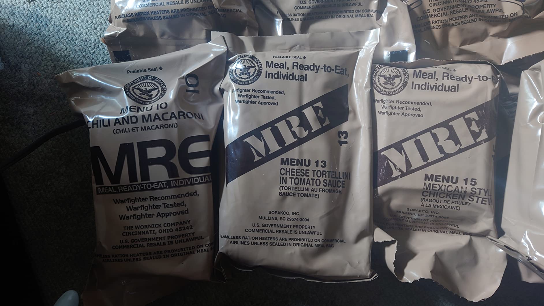 MRE Emergency Food Kit - 6 Pack w/Heater - Camping & Hiking customer photo 2