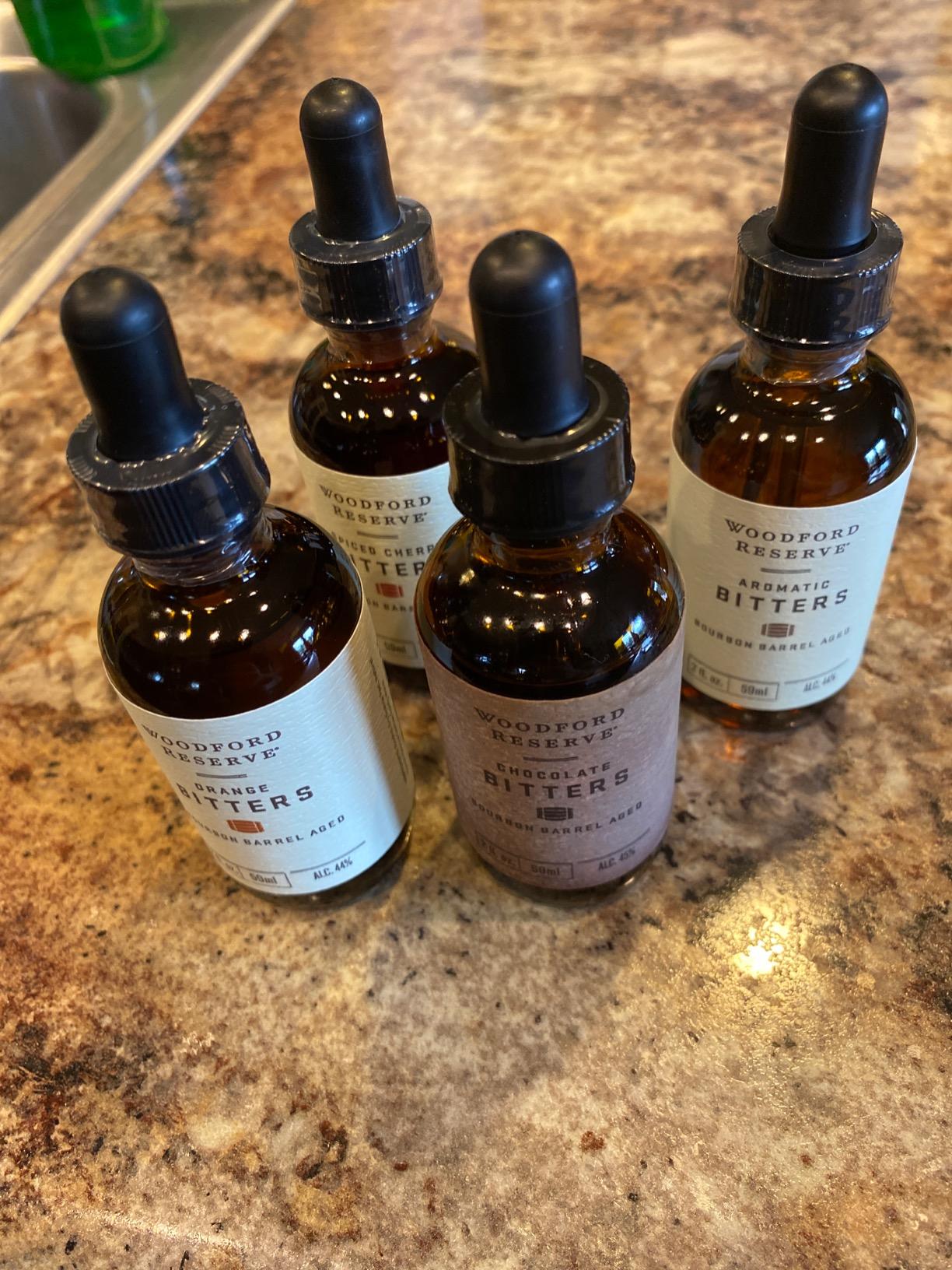 Woodford Reserve Bourbon Bitters Bundle: Aromatic, Spiced Cherry, Orange, and Chocolate Cocktail Bitters - 2 oz Each customer photo 2