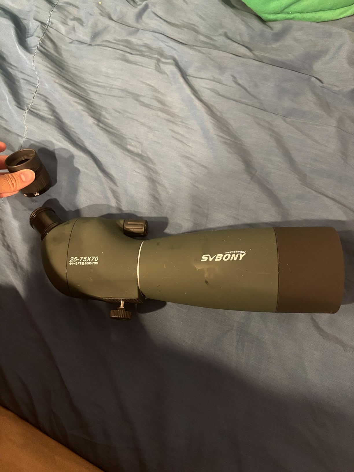 SVBONY SV28 Spotting Scope, Angled 25-75x70 with Tripod for Target Shooting | Spotter Scope, Beginner for Bird Watching, Wildlife, Clearly at 200 Yards, with Phone Adapter, Light Waterproof Fogproof customer photo 1