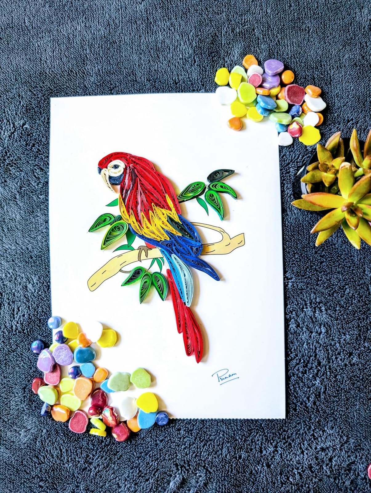 YURROAD All-in-One Paper Quilling Kit, 1860 Paper Strips, 22 Quilling Tools customer photo 1