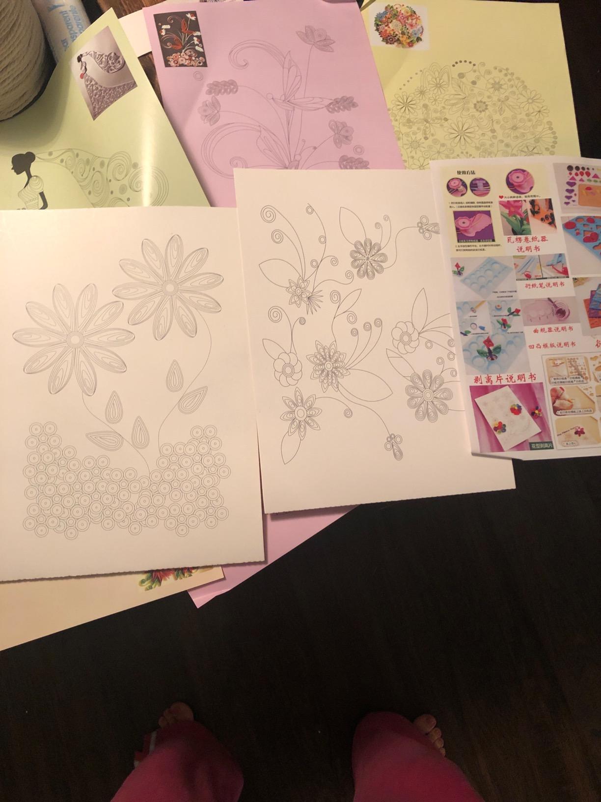 Beginner Paper Quilling Kit with 5mm Strips, 36 Colors and 10 Projects customer photo 2