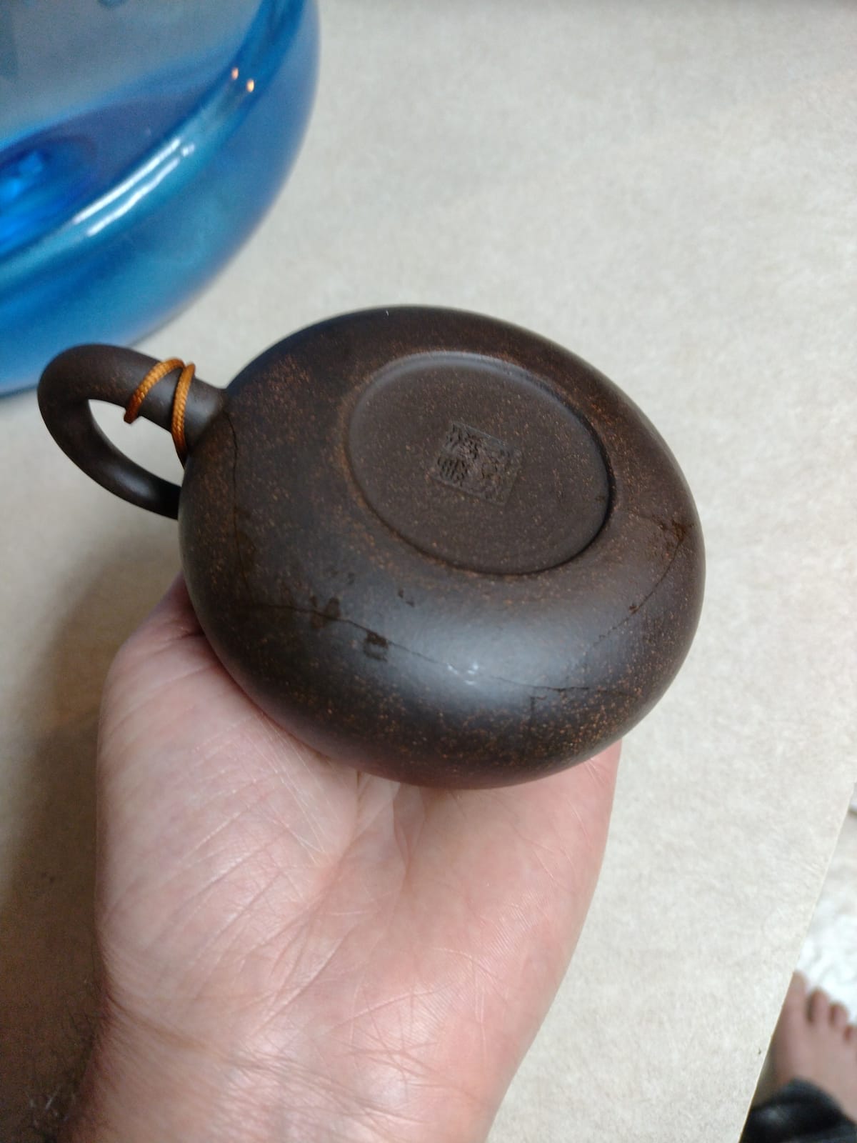 Chinese Gongfu Tea Teapot, Black Sand Yixing Clay Xishi Pot, 6.8oz/200cc customer photo 1