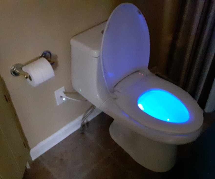 Bemis Radiance Heated Night Light Toilet Seat, Slow Close Adjustable Fit Long Lasting Plastic Seat, Elongated, White customer photo 1