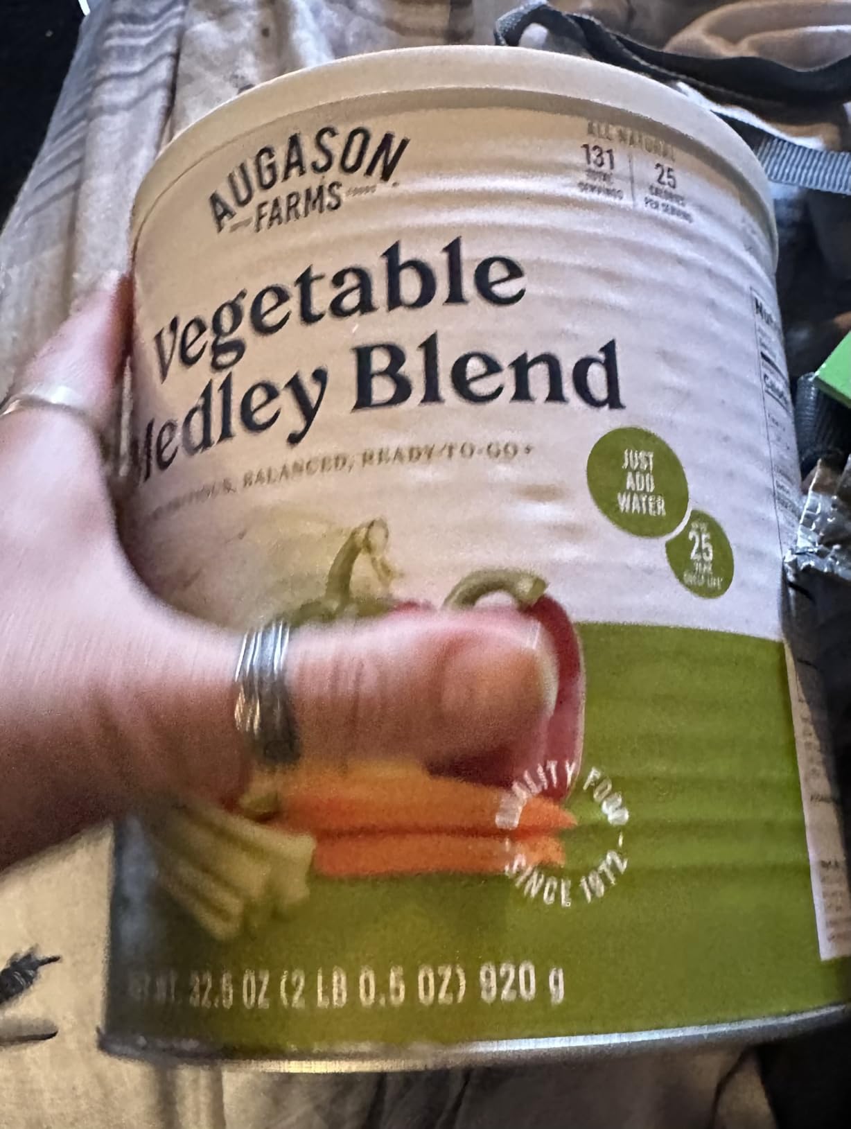 Augason Farms Vegetable Medley Blend Emergency Food Supply, 778 Servings customer photo 2
