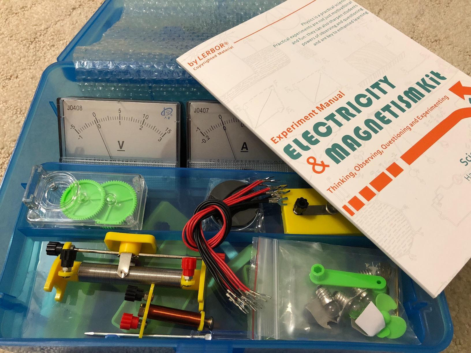 Teenii Electricity and Magnetism Kit for Kids, STEM Science Experiments with Electric Circuits, Educational Physics Toy, Science Discovery Game for Boys and Girls 8+, 50 Pieces customer photo 1