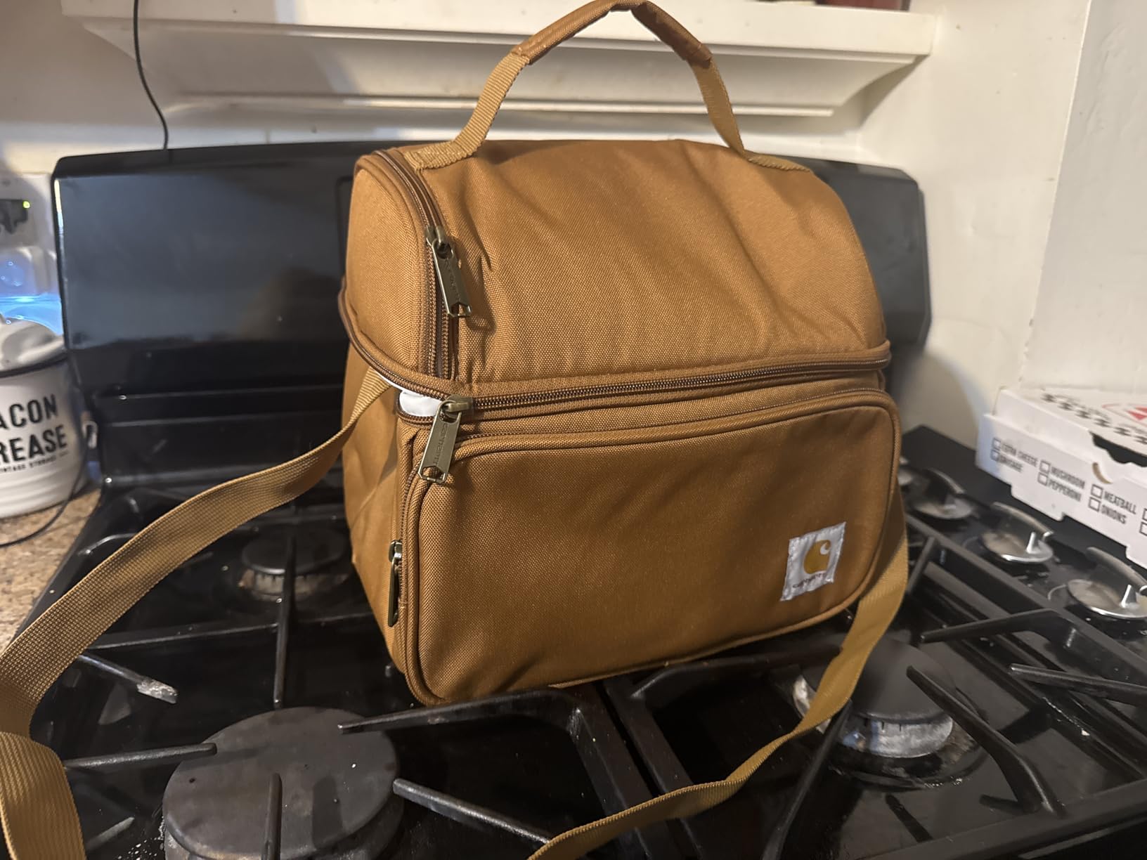 Carhartt Camping Cooler, Worksite Lunch Box, Soft Shell Lunch Bag for Construction Sites, Work and Everyday Use, Black customer photo 1