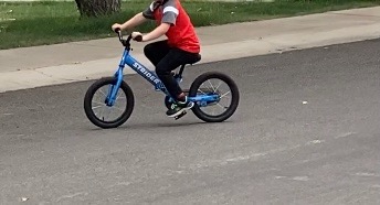 Strider 14x Classic Balance Bike for Kids Ages 3–6 Years, Awesome Blue customer photo 1