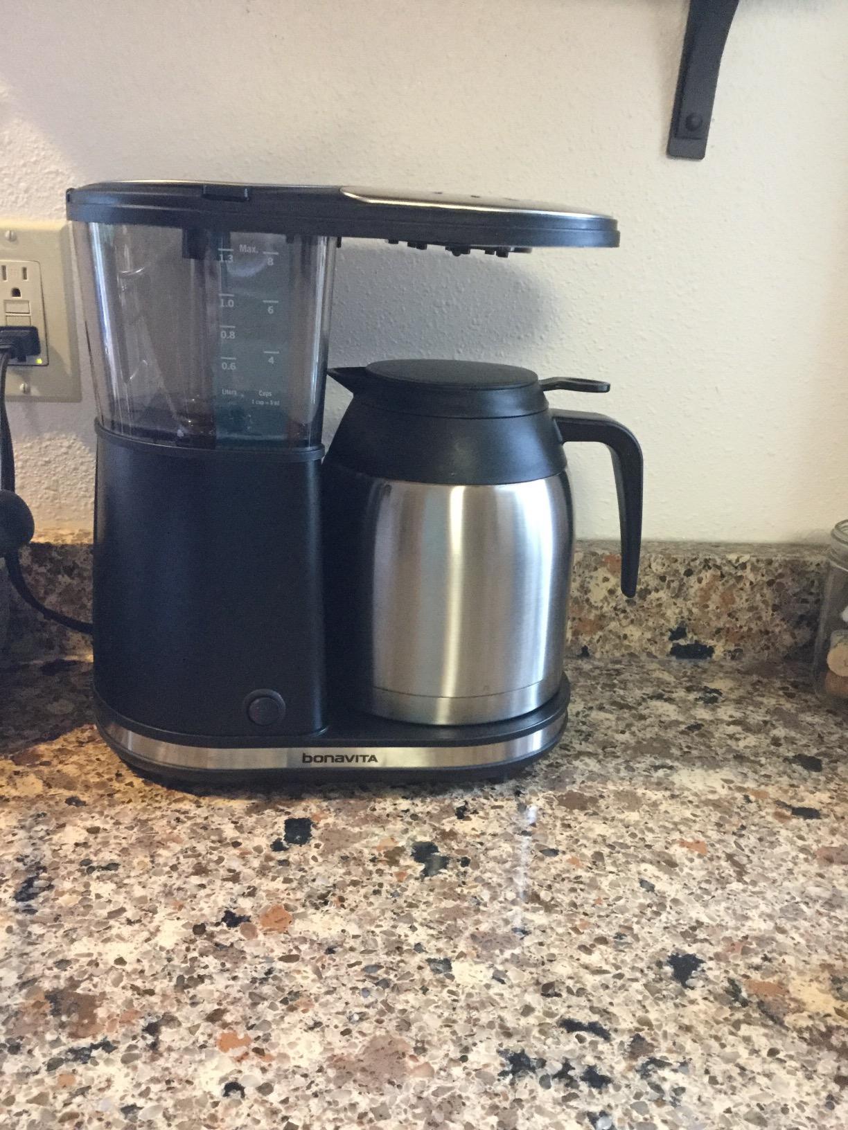 Bonavita 8 Cup Drip Coffee Maker Machine, One-Touch Pour Over, Auto Pause Brewing with Stainless Steel Double Wall Thermal Carafe, SCA Certified, Dishwasher Safe, BV1901TS customer photo 2