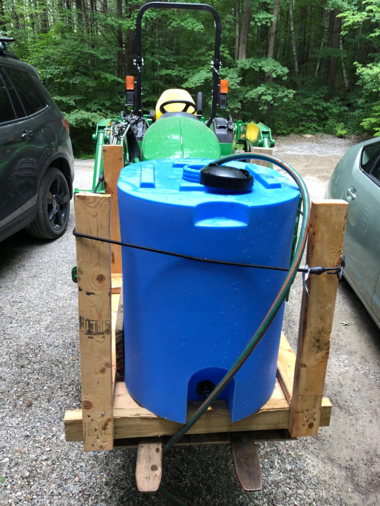 WaterPrepared 55 Gallon Unique Stackable Utility Water Tank, Blue | Emergency Water Storage Tank with Large Cap and Spigot for Easy Filling, Fits Through Standard Doorway customer photo 1