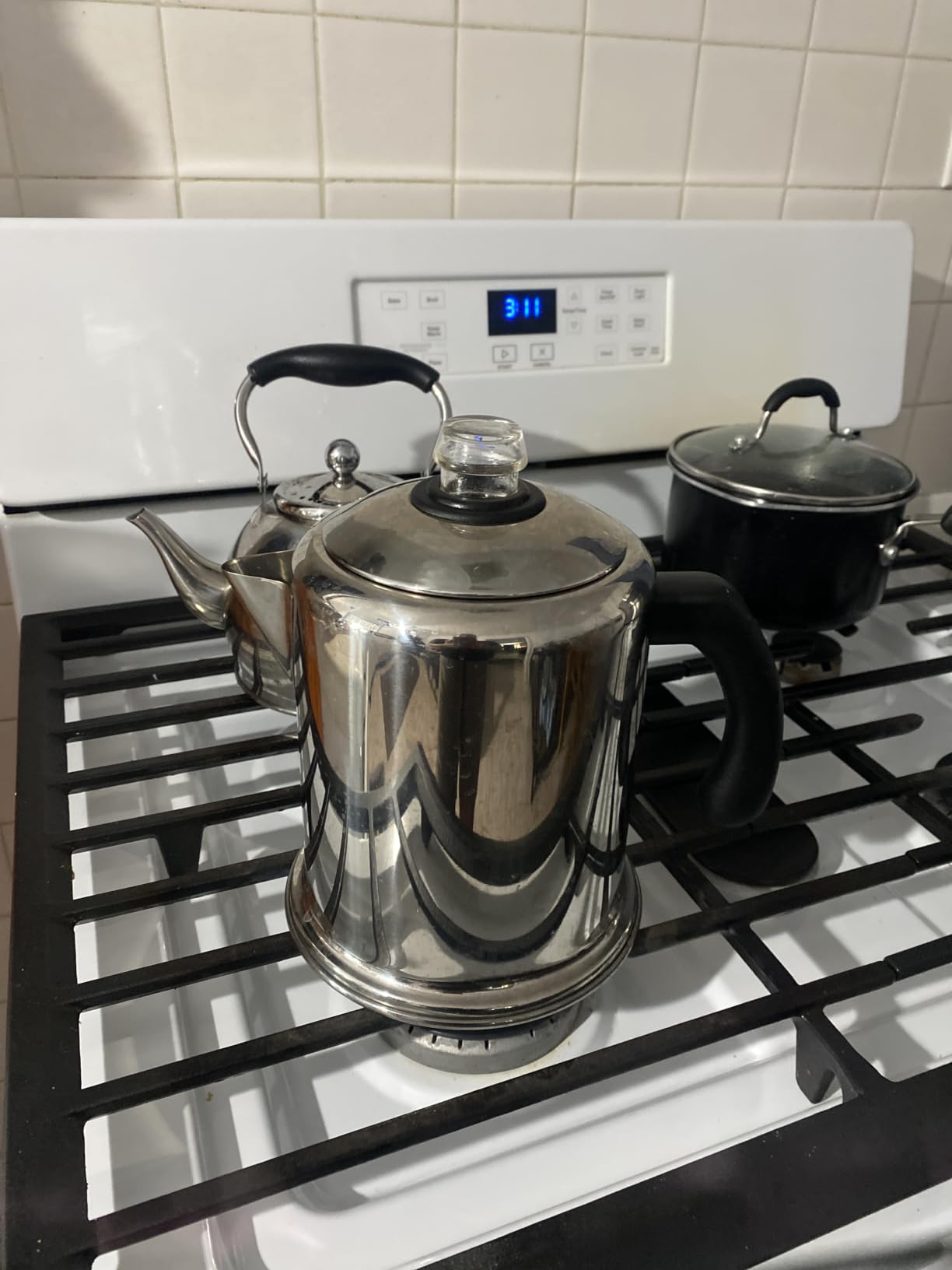 Farberware Classic Stainless Steel Yosemite 12-Cup Coffee Percolator | Stovetop Coffee Maker customer photo 2