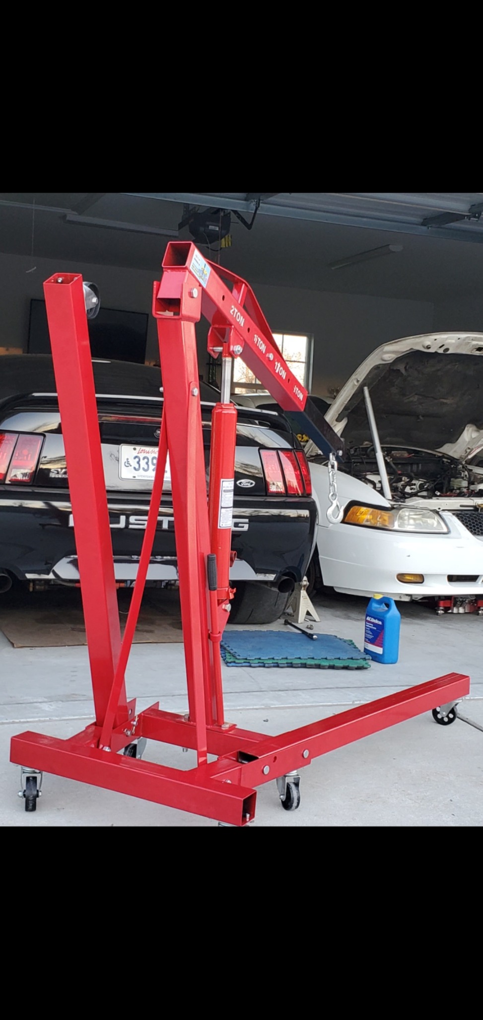 XK Engine Hoist Crane,Folding Cherry Picker 2 Ton customer photo 1