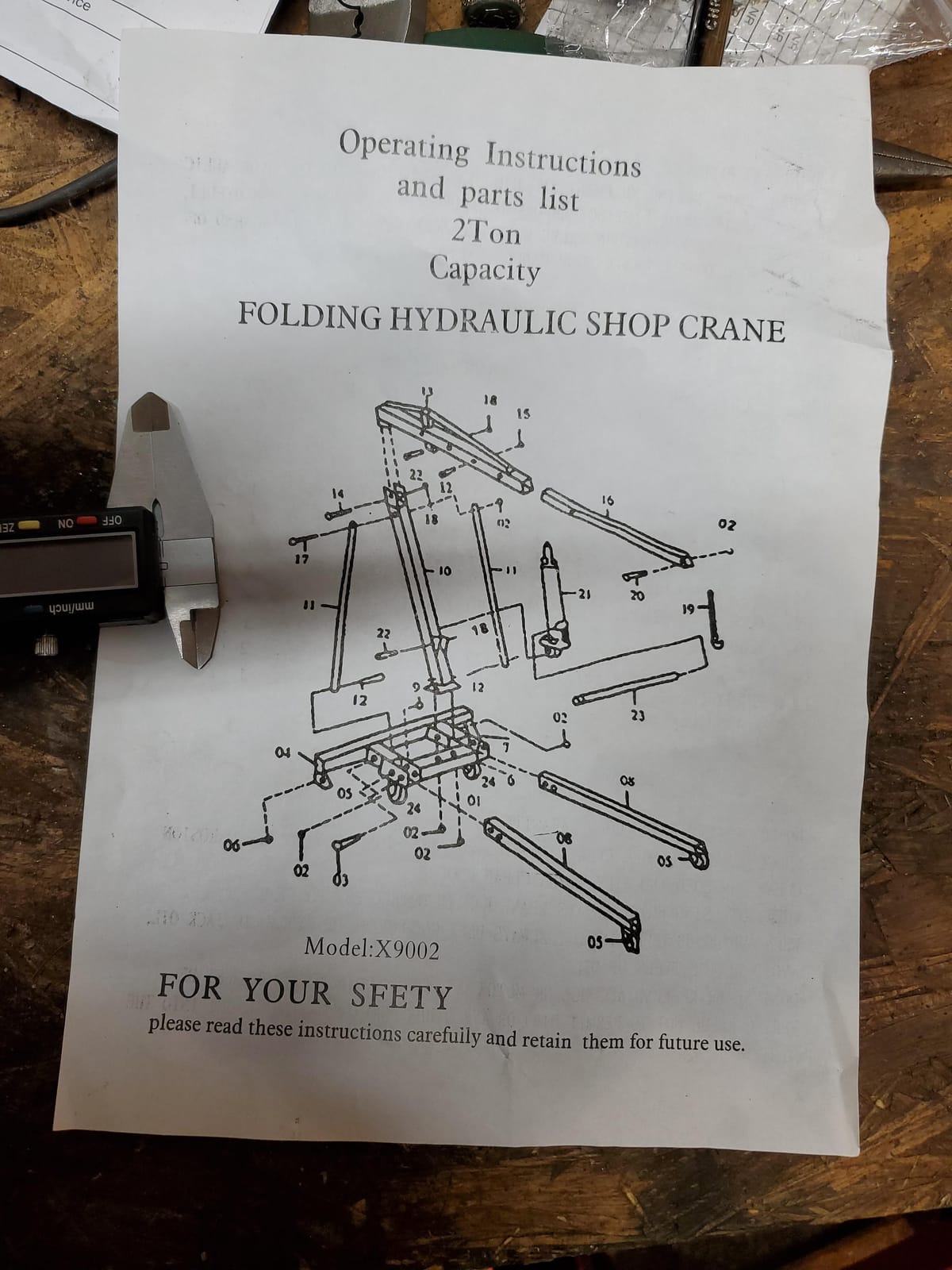 XK Engine Hoist Crane,Folding Cherry Picker 2 Ton customer photo 2