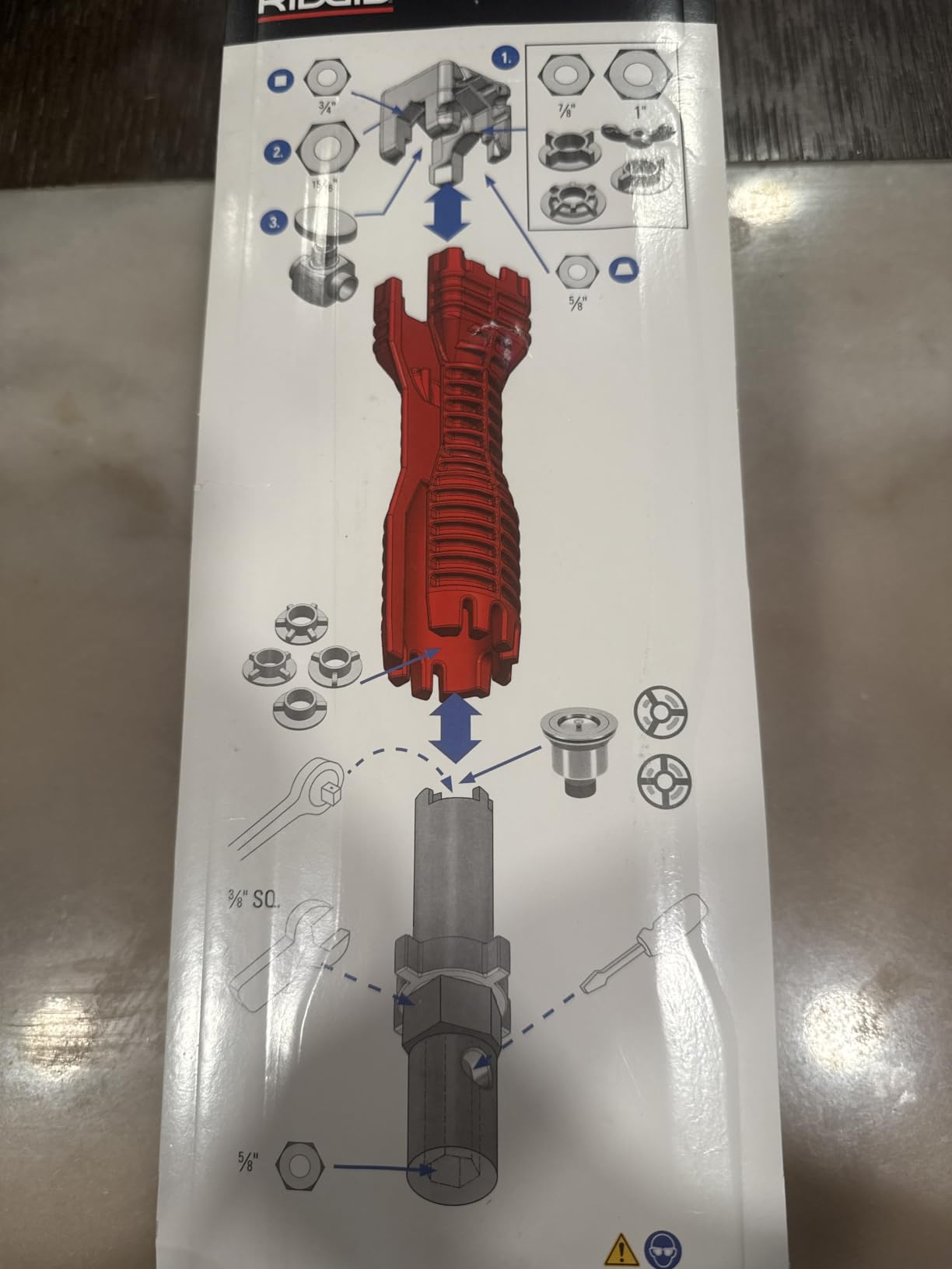 RIDGID 57003 EZ Change Plumbing Wrench Faucet Installation and Removal Tool customer photo 1