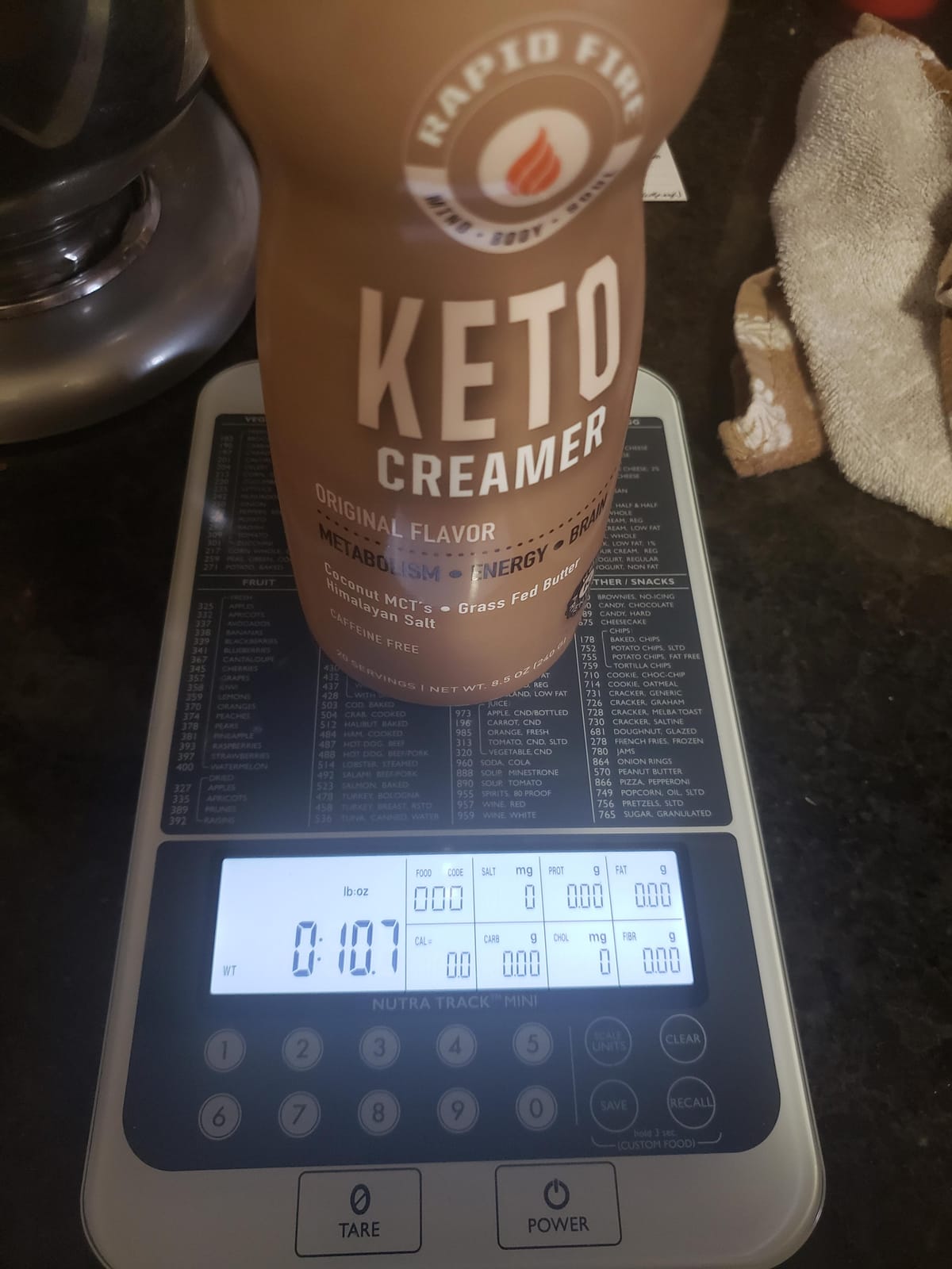 Ketogenic Creamer with MCT Oil for Coffee or Tea, Supports Energy and Metabolism, Weight Loss, Ketogenic Diet 8.5 oz. (20 servings) customer photo 1