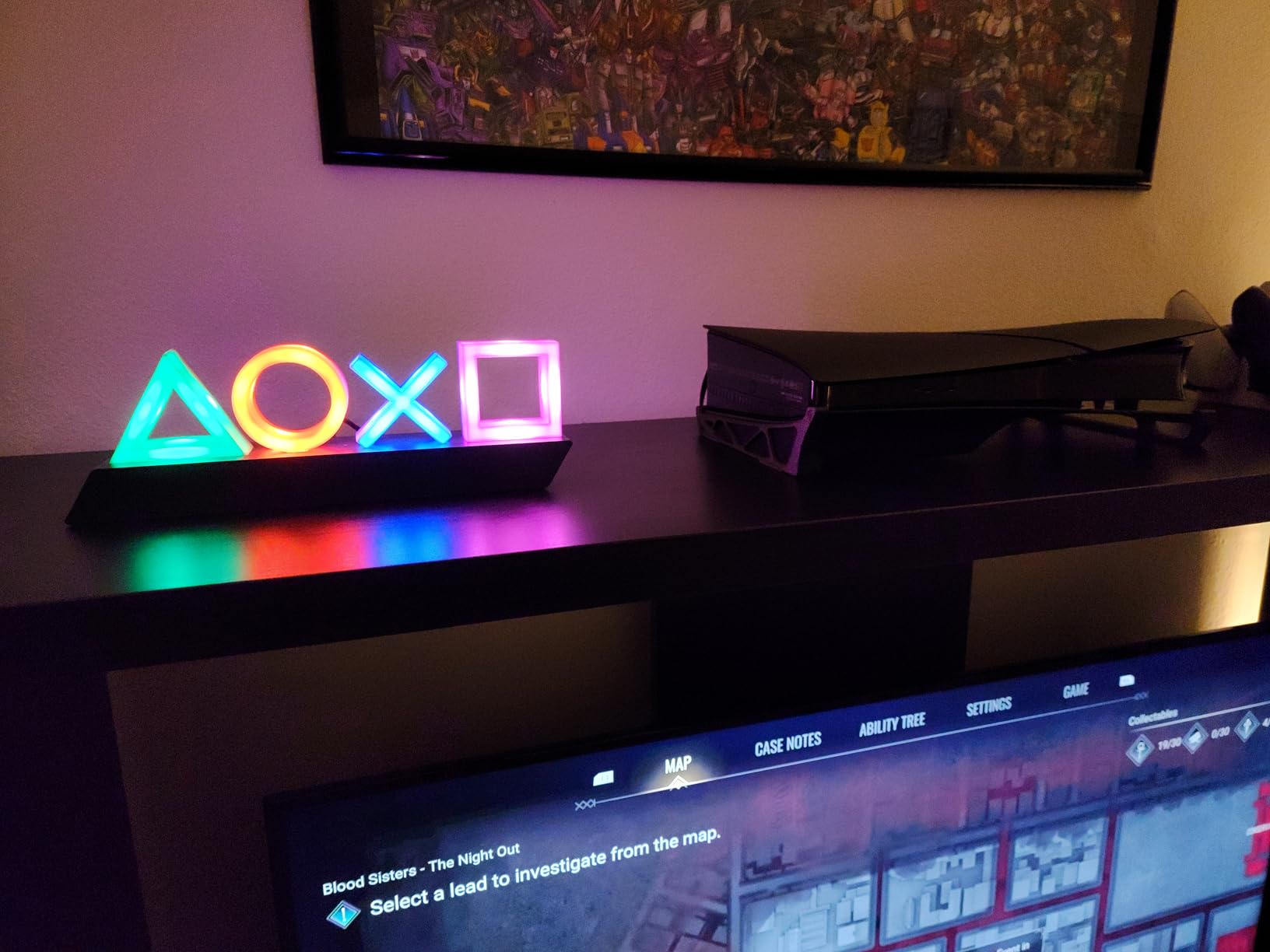 Paladone Playstation Controller Icons Light with 3 Light Modes - Sound Reactive, Dynamic Phasing, and Standard Mode - Gaming Desk Accessories and Game Room Decor customer photo 2