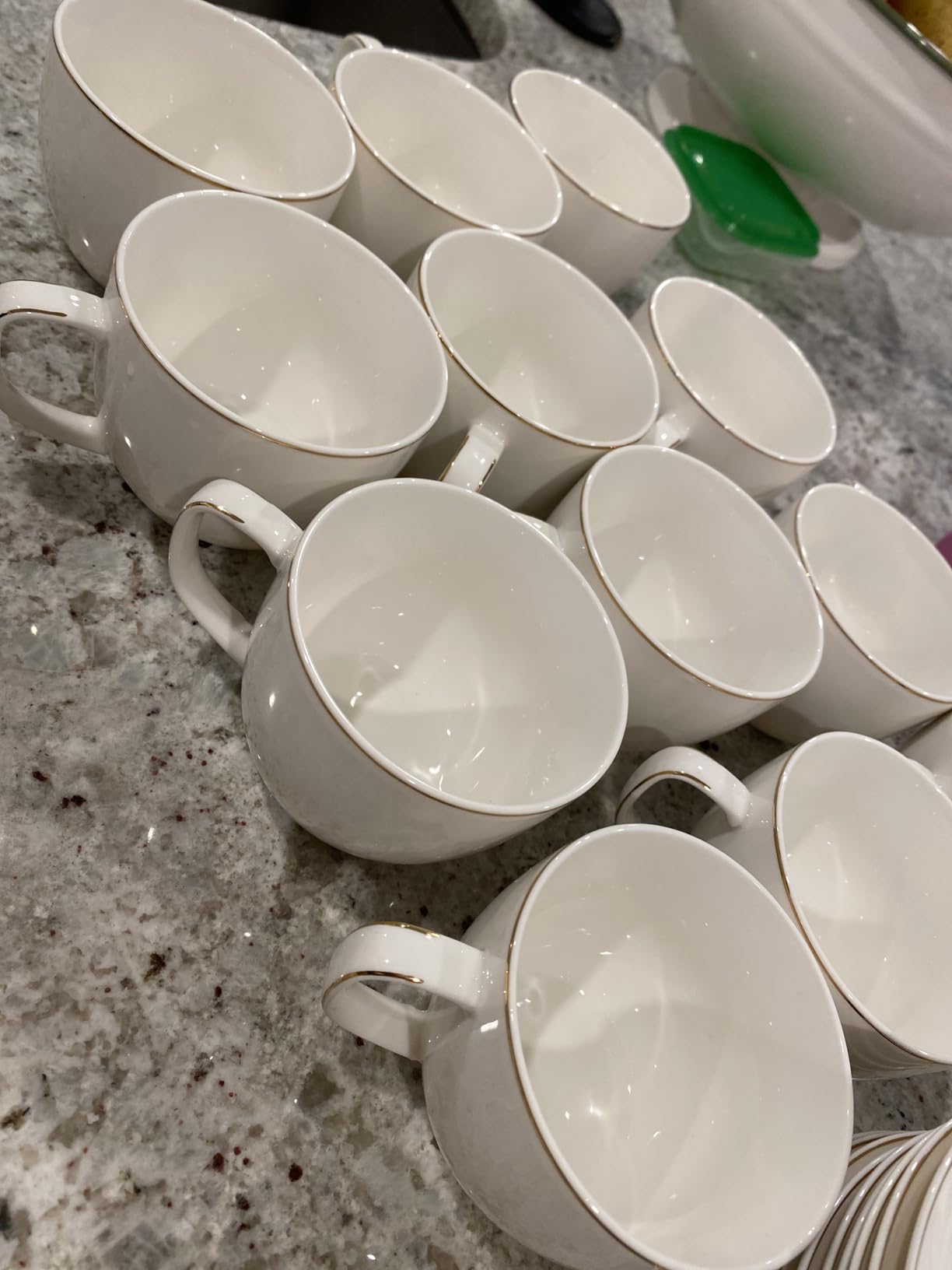 BTaT- Cappuccino Cups with Saucers 7 oz, Set of 6, White Porcelain Coffee Cup and Saucer Set for Latte, Mocha, Tea, Au Lait, Flat White, Dishwasher, Microwave, Freezer and Oven Safe customer photo 1
