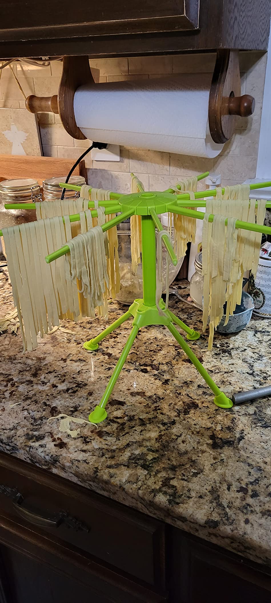 Kitchen Pasta Drying Rack Folding Spaghetti Dryer Rack Noodle Stand customer photo 1