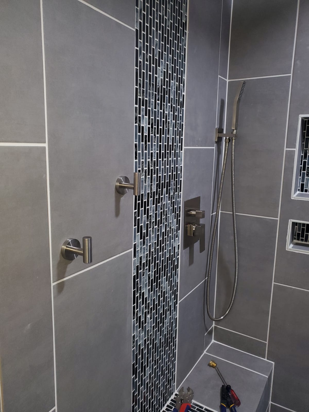 SR SUN RISE 12 Inch Ceiling Mount Rain Shower System,Brushed Nickel customer photo 2