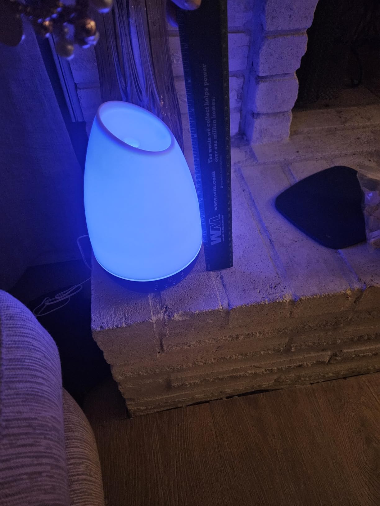 HealthSmart 500ML Essential Oil Diffuser for Large Rooms, Cool Mist Humidifier and Aromatherapy Diffuser, Adjustable Timer, Mist Mode and 7 LED Light Colors, White (Pack of 1) customer photo 1